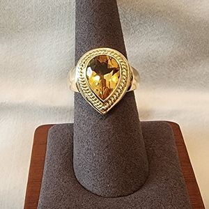Citrine yg large ring